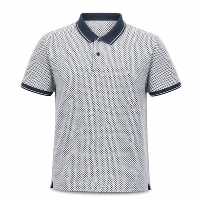 Rodd & Gunn Men's Blue Geometric Polo Shirt Size M Cotton Sports Fit