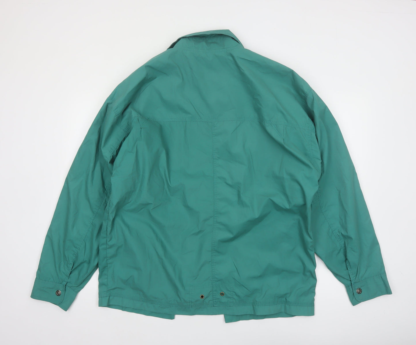 Chevrier Men's Green Mid-Length Casual Jacket Size M Classic Outdoor Style