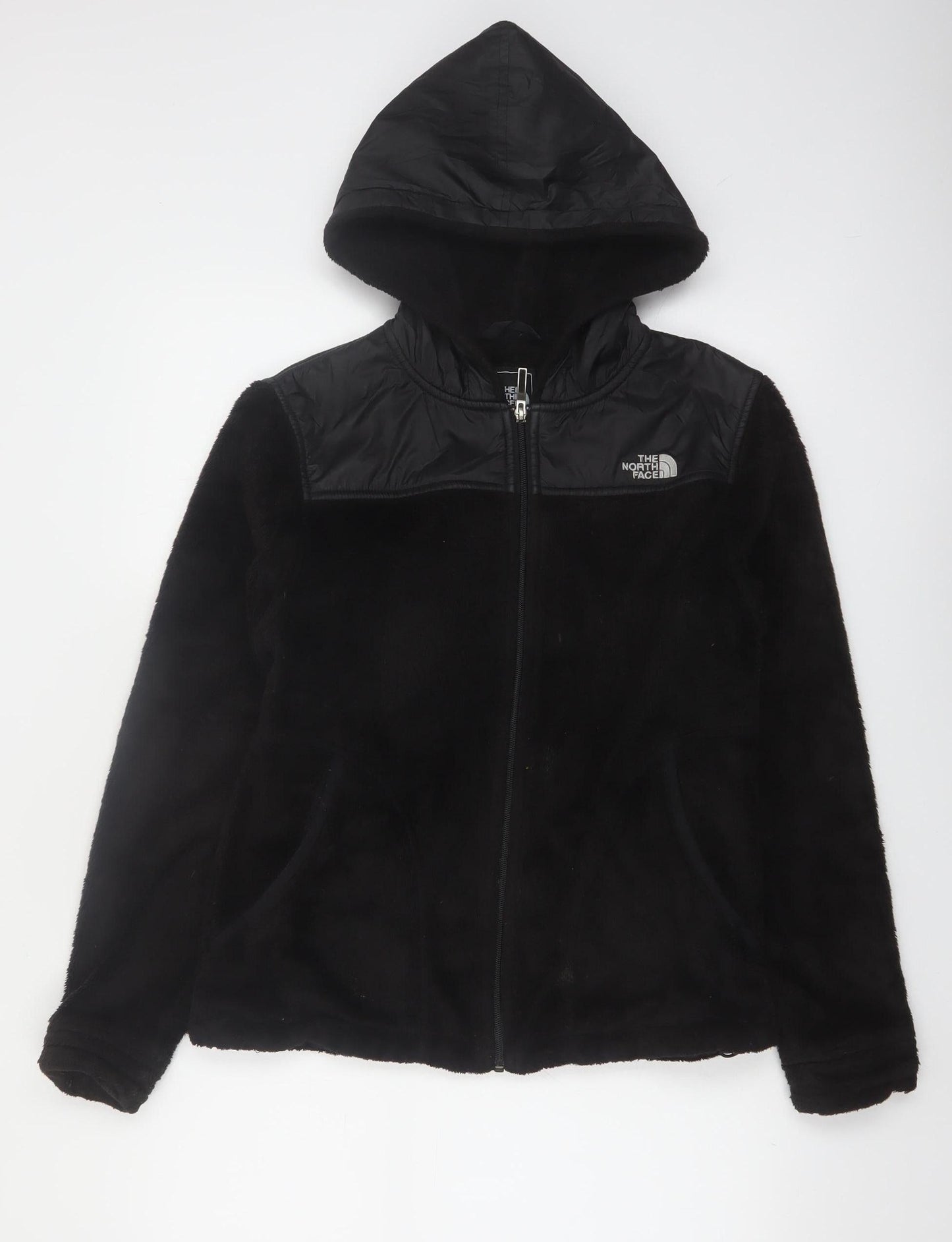 The North Face Women's Black Full Zip Hooded Fleece Jacket M