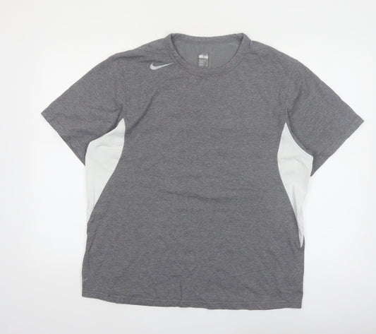 Nike Men's Grey XL FIT Dry Short Sleeve Sports T-Shirt