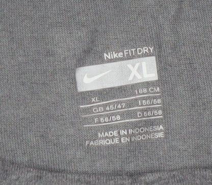 Nike Men's Grey XL FIT Dry Short Sleeve Sports T-Shirt