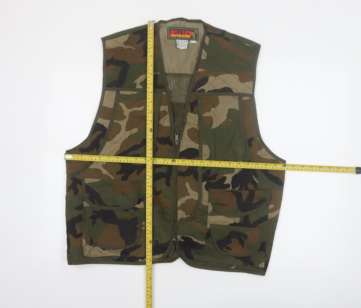 Avid Outdoor Men's Multicoloured Camouflage Cotton Waistcoat XL