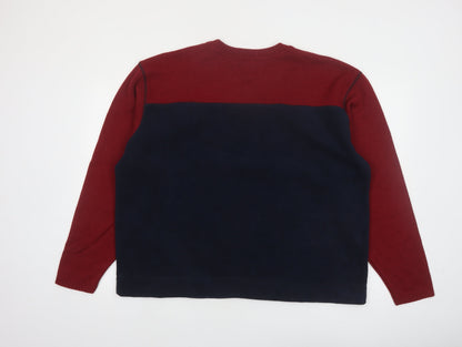 Route 66 Men's Multicoloured V-Neck Pullover Sweatshirt Size L