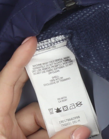 Columbia Women's Blue Waterproof Hooded Rain Jacket Size M