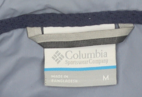 Columbia Women's Blue Waterproof Hooded Rain Jacket Size M