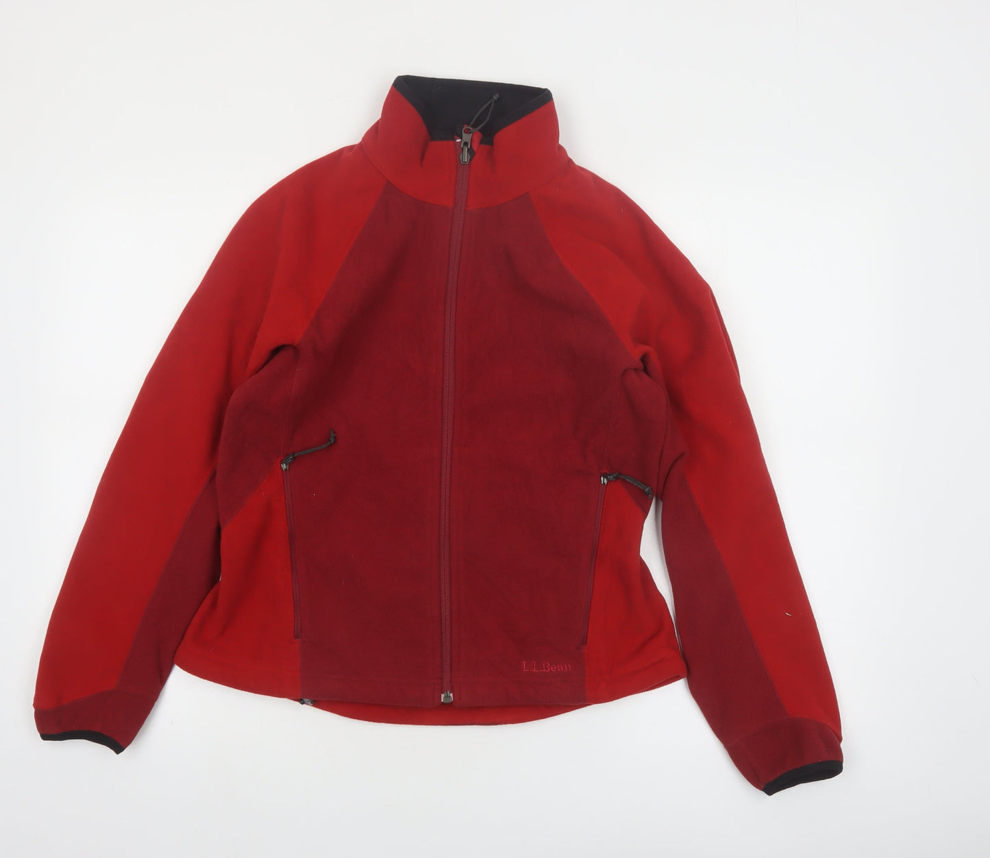 L.L.Bean Women's Red Fleece Jacket Size S Full Zip Outdoor Wear