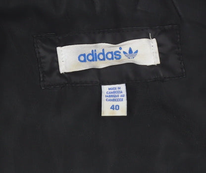 Adidas Women's Black Puffer Waistcoat Size 12 Quilted Zip Gilet