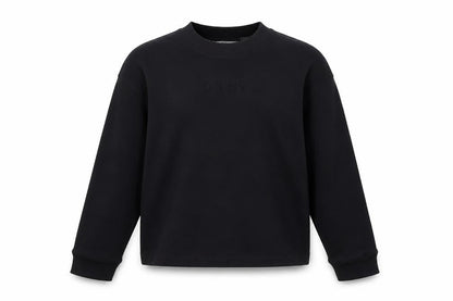 DKNY Sport Women's Black Cotton Blend Crew Neck Pullover Sweatshirt M