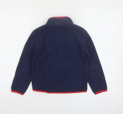 Ralph Lauren Boys Blue Fleece Full Zip Jacket Size 5-6 Years