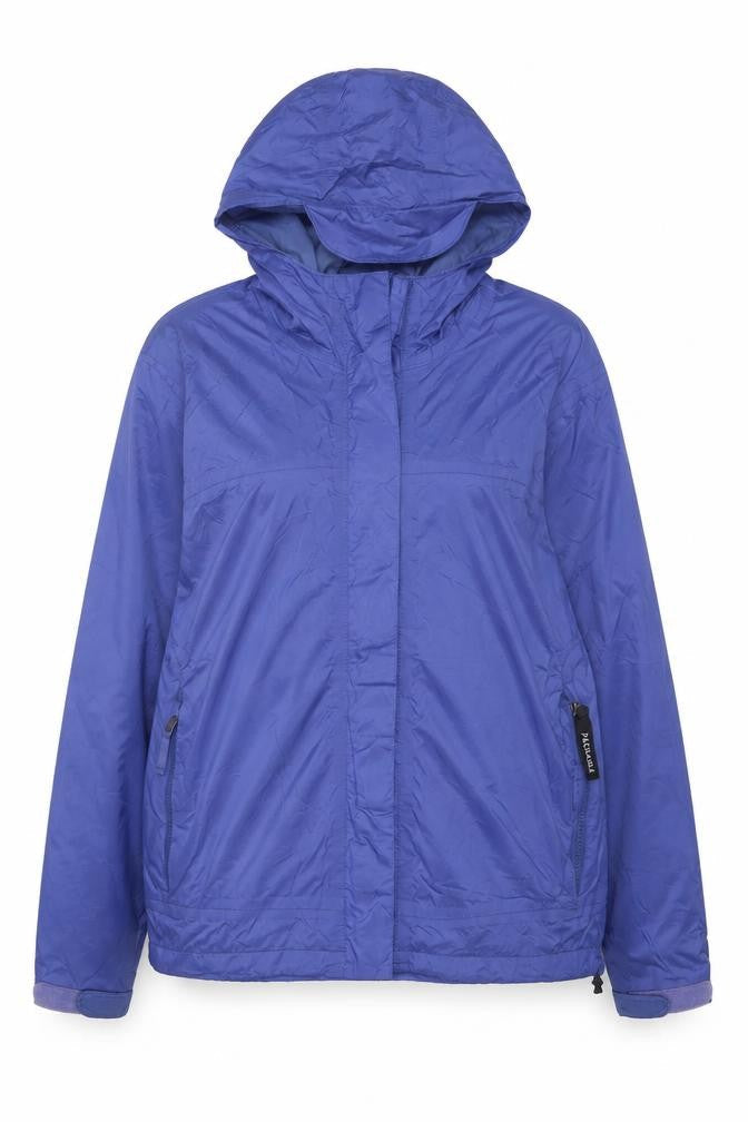 Cabela's Women's Blue Waterproof Hooded Rain Jacket Size M Regular