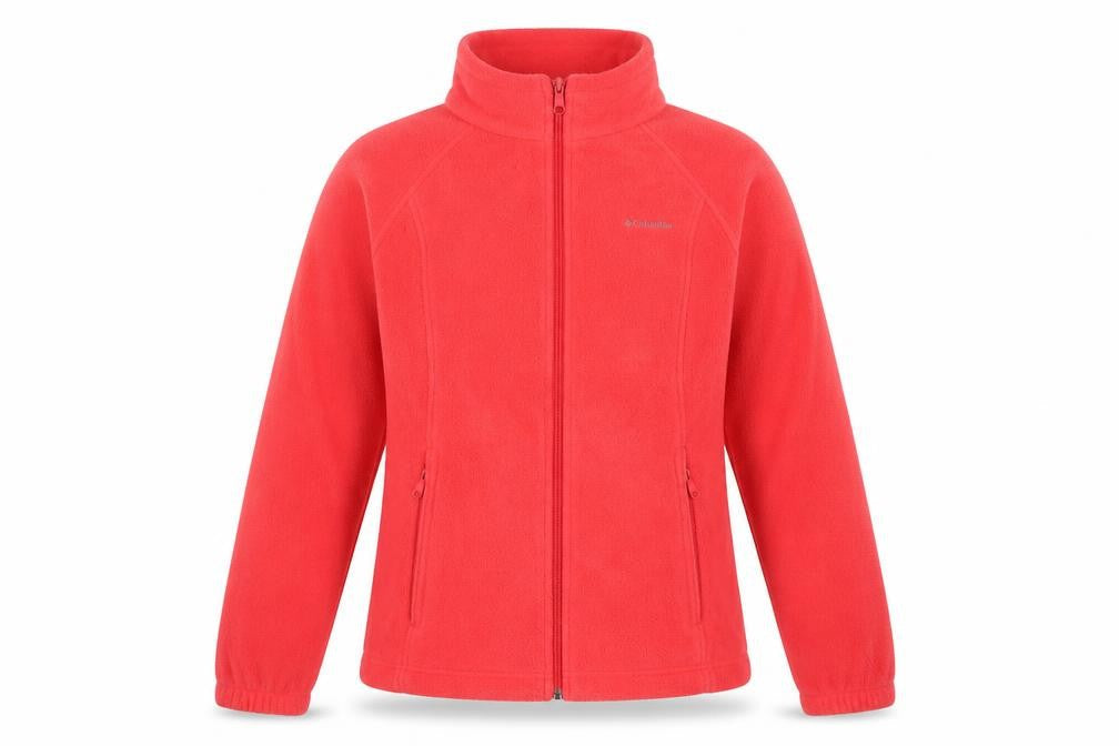 Columbia Women's Pink Fleece Full Zip Jacket Size M