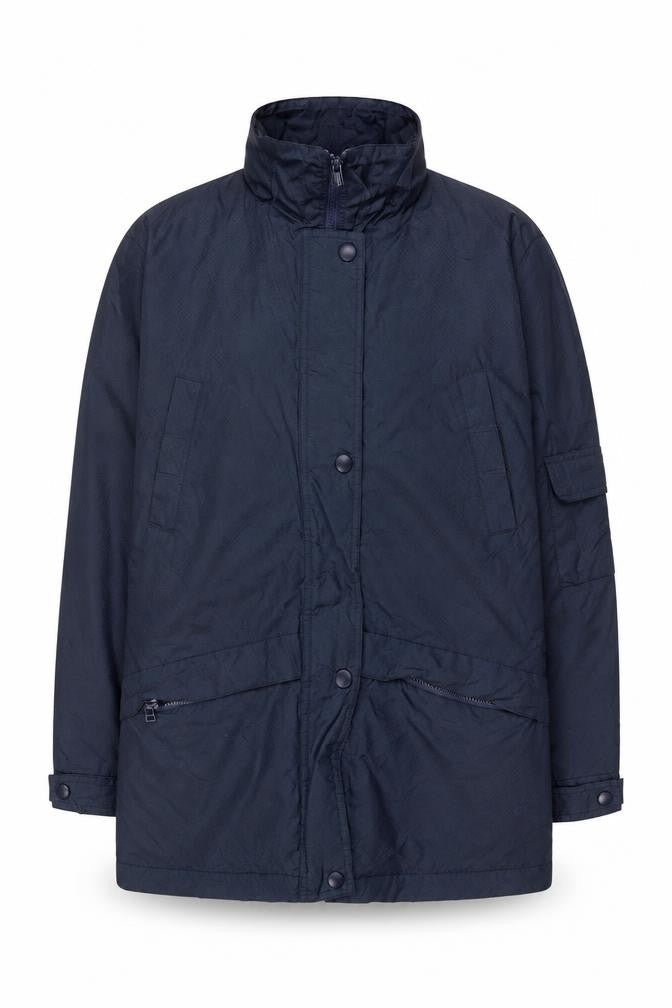 B.U.M Equipment Men's Blue Nylon Parka Jacket Size S Hooded