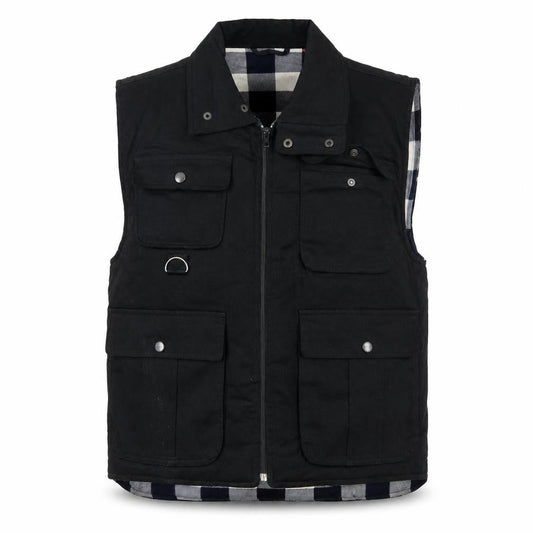 Branded Lion Mens Black M Ramie Cotton Bodywarmer Waistcoat