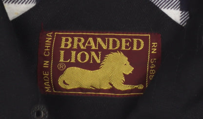 Branded Lion Mens Black M Ramie Cotton Bodywarmer Waistcoat