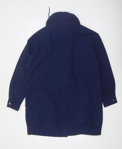 Rugged Wear Womens Navy Mid-Length Hooded Jacket Size M