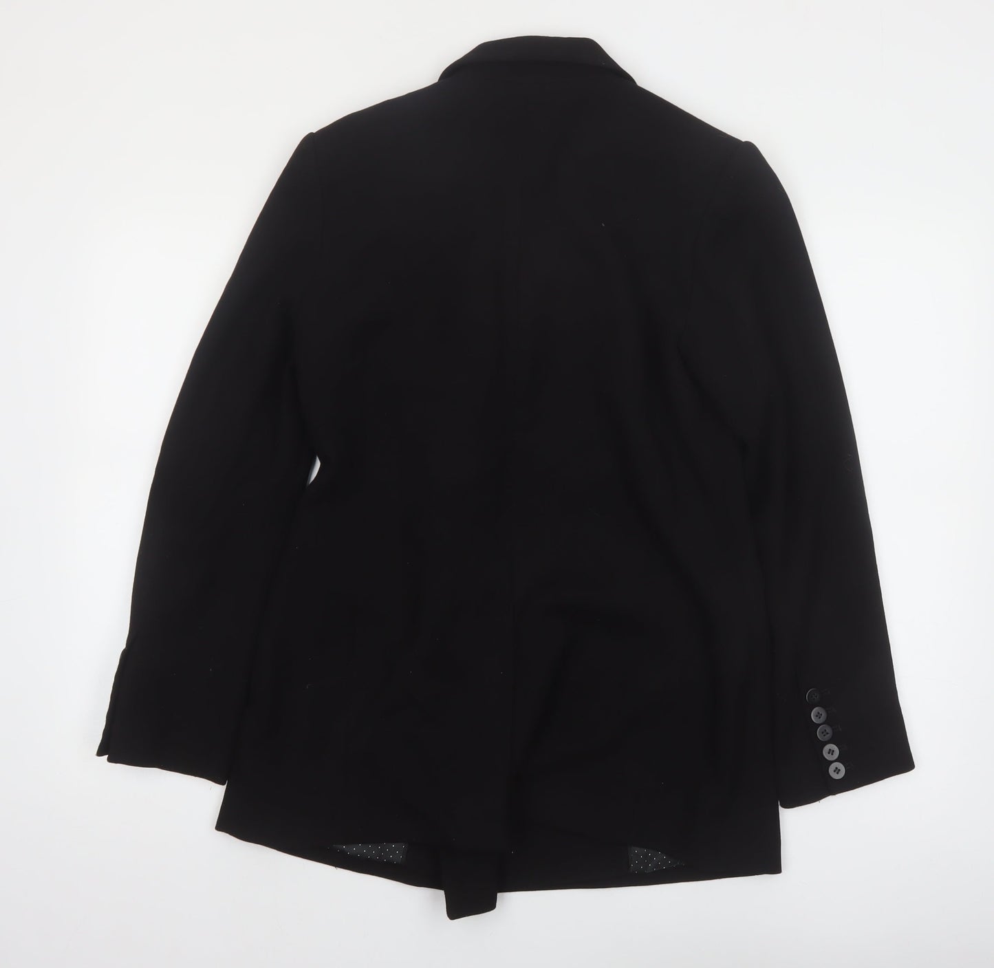 Mint Velvet Women's Black Double-Breasted Blazer Size 12