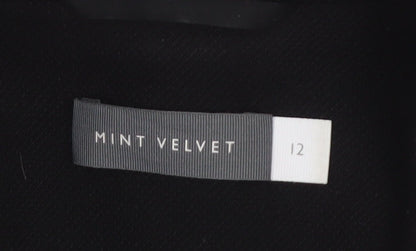 Mint Velvet Women's Black Double-Breasted Blazer Size 12