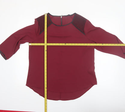 Star by Julien Macdonald Women's Red 3/4 Sleeve Blouse Size 16