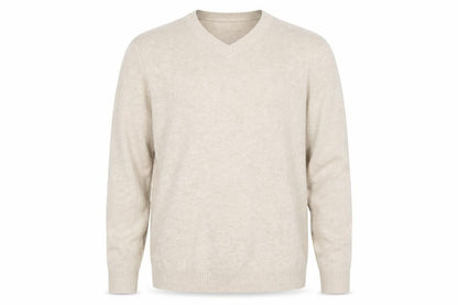 Marks and Spencer Men’s Beige Lambswool 2XL Crew Neck Jumper