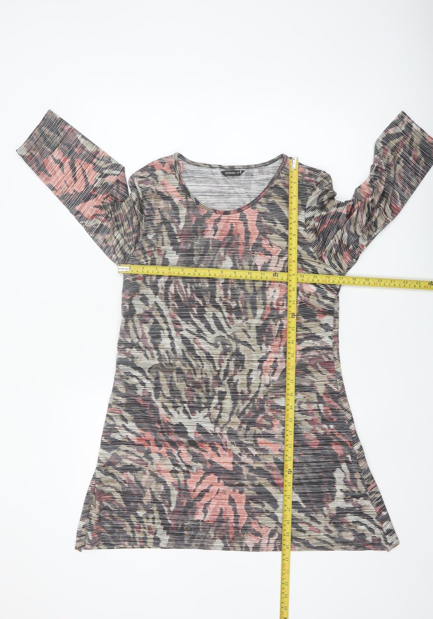 Roman Women’s Multicoloured Animal Print Tunic Top Size 10