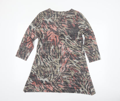 Roman Women’s Multicoloured Animal Print Tunic Top Size 10