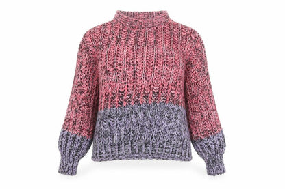 ASOS DESIGN Women's Multicoloured Chunky-Knit High Neck Jumper Size 10