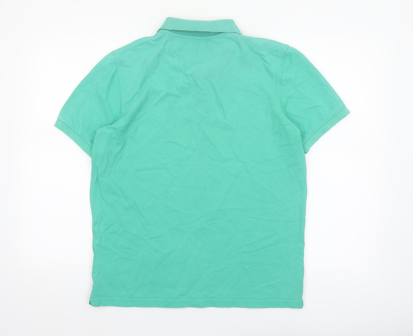 Timberland Men's Green Regular Fit Cotton Polo Shirt Size S