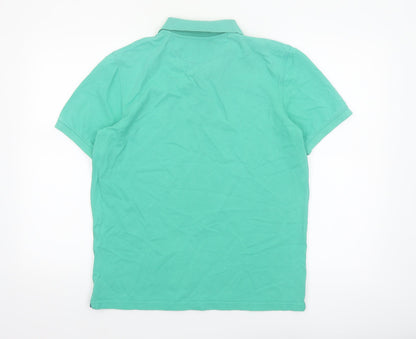Timberland Men's Green Regular Fit Cotton Polo Shirt Size S