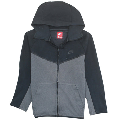 Nike Men’s Grey Full Zip Hoodie M Regular Fit Sportswear