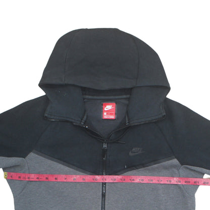 Nike Men’s Grey Full Zip Hoodie M Regular Fit Sportswear