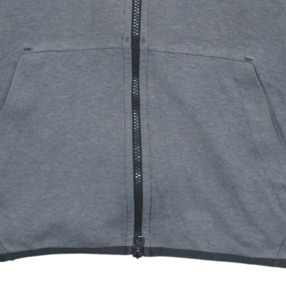 Nike Men’s Grey Full Zip Hoodie M Regular Fit Sportswear