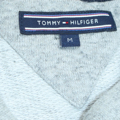 Tommy Hilfiger Women Grey Logo Crew Neck Pullover Sweatshirt Size M