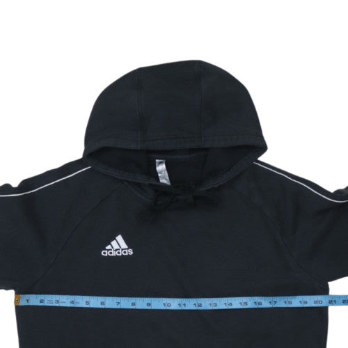 Adidas Men's Black Pullover Hoodie M Fleece Sportswear