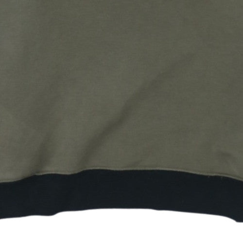 Lonsdale Women's Khaki & Black Colourblock Crew Neck Sweatshirt Size 18