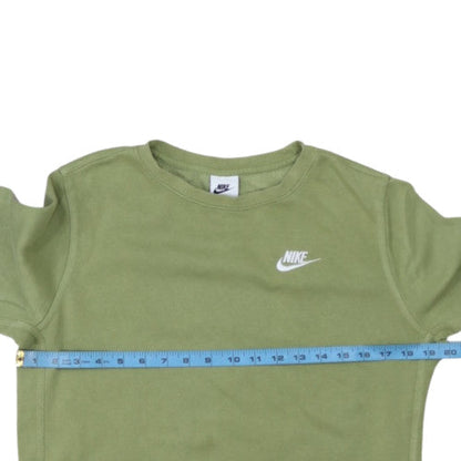 Nike Boys Green Crew Neck Fleece Sweatshirt XL (158-170cm) Pullover