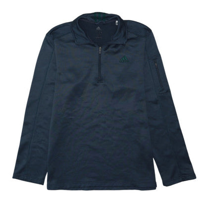 Adidas Men’s Blue XL 1/4 Zip Fleece Activewear Jacket