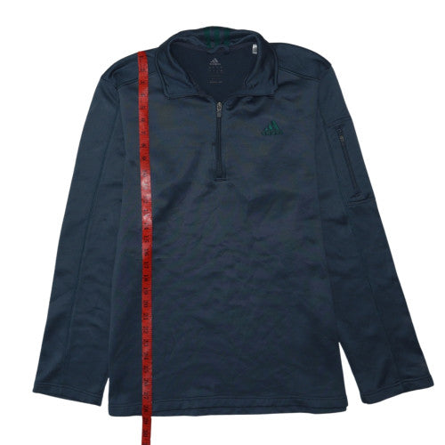 Adidas Men’s Blue XL 1/4 Zip Fleece Activewear Jacket