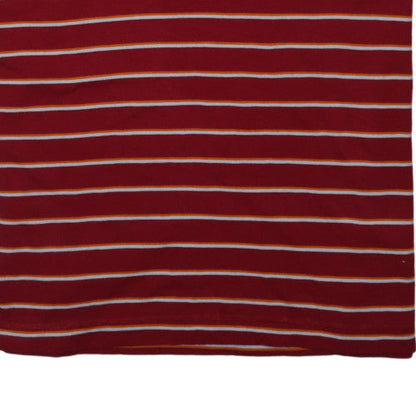 Nike Men's Red Striped Polo Shirt 2XL Athletic Fit Cotton Blend