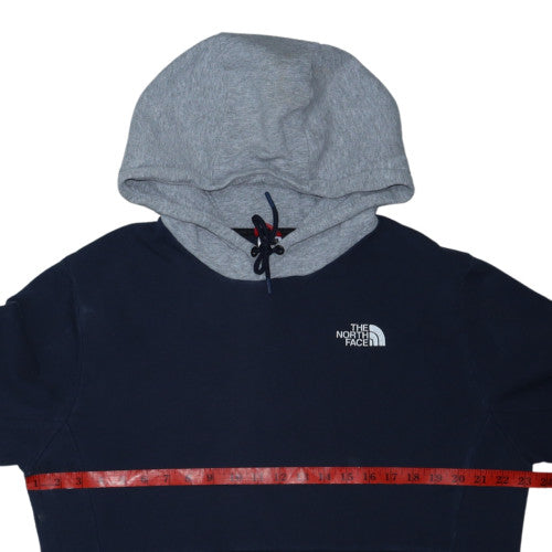 The North Face Mens Blue Pullover Hoodie Size L Outdoor Fleece
