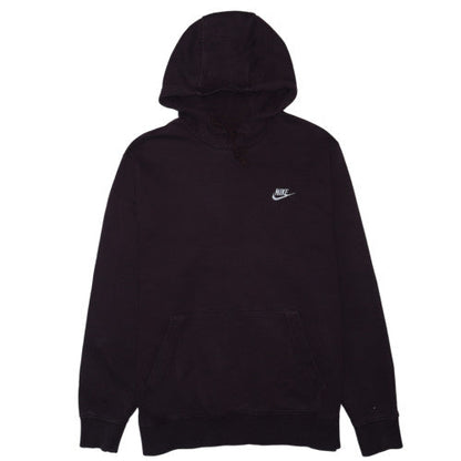 Nike Men's Black Large Pullover Hoodie with Logo Detail