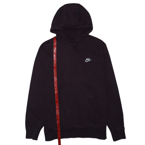 Nike Men's Black Large Pullover Hoodie with Logo Detail