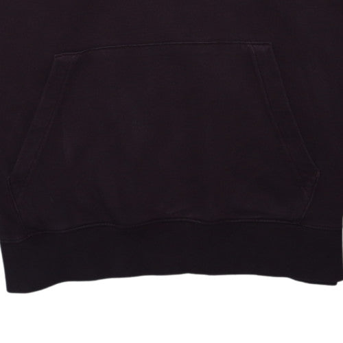 Nike Men's Black Large Pullover Hoodie with Logo Detail