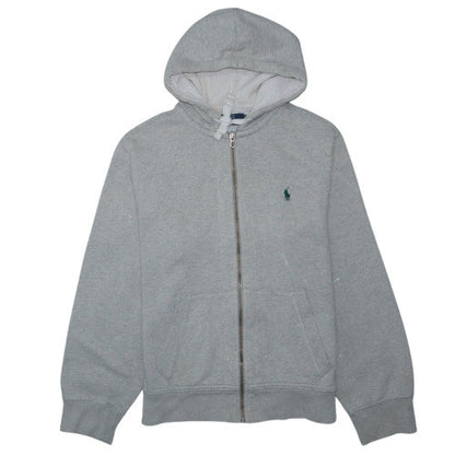 Ralph Lauren Men's Grey Full Zip Hoodie Size M Regular Fit
