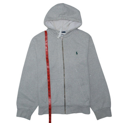 Ralph Lauren Men's Grey Full Zip Hoodie Size M Regular Fit