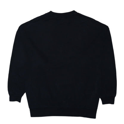 Nike Womens Black Small Pullover Crew Neck Sweatshirt Cotton Blend