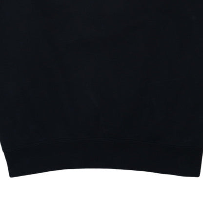 Nike Womens Black Small Pullover Crew Neck Sweatshirt Cotton Blend