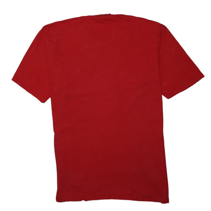 Champion Mens Red Cotton Crew Neck T-Shirt Size L