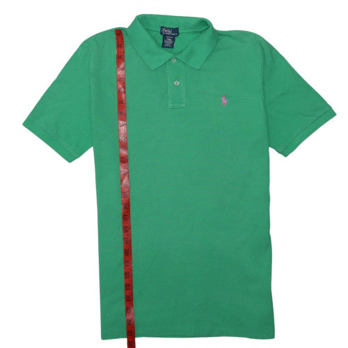 Ralph Lauren Girls Green Polo Shirt XL (18-20) 100% Cotton Classic Fit