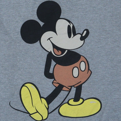 Disney Mickey Mouse Grey Crew Neck Men's 2XL Graphic T-Shirt