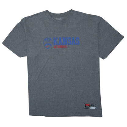 Nike Mens Grey Kansas Jayhawks Graphic T-Shirt XL